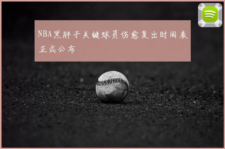 NBA黑胖子关键球员伤愈复出时间表正式公布