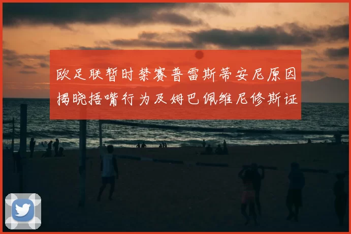 欧足联暂时禁赛普雷斯蒂安尼原因揭晓捂嘴行为及姆巴佩维尼修斯证词分析