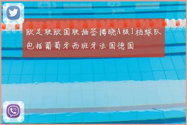 欧足联欧国联抽签揭晓A级1档球队包括葡萄牙西班牙法国德国