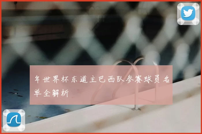 年世界杯东道主巴西队参赛球员名单全解析